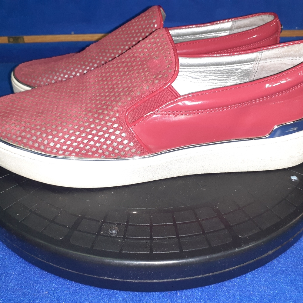 Michael Kors Red Patent & Faric Mesh-Dress Style Sneakers Sz. 7.5M-US, 38M-EU